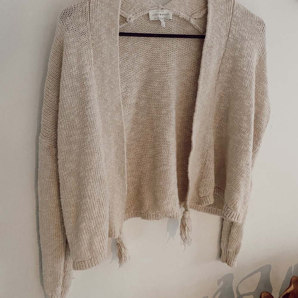 Lucky Brand oatmeal sweater